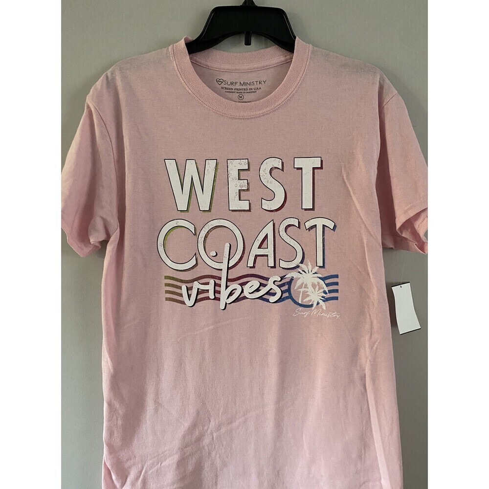 Surf Ministry West Coast Vibes Long Tee Pink Size M
